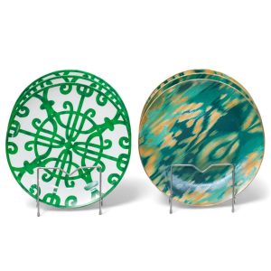 Assiettes arabe & turquoise jet de 8