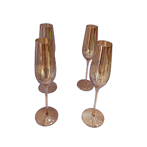 Verres à Champagne jet de 4